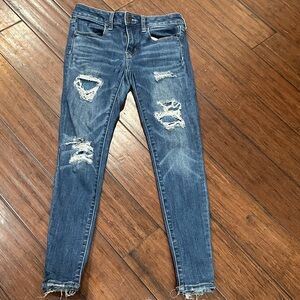 American Eagle Outfitters Ripped jeggings 4